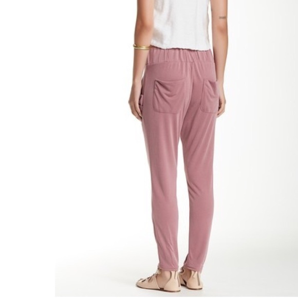 Free People drapey pocket pants dusty pink Small - Picture 2 of 7